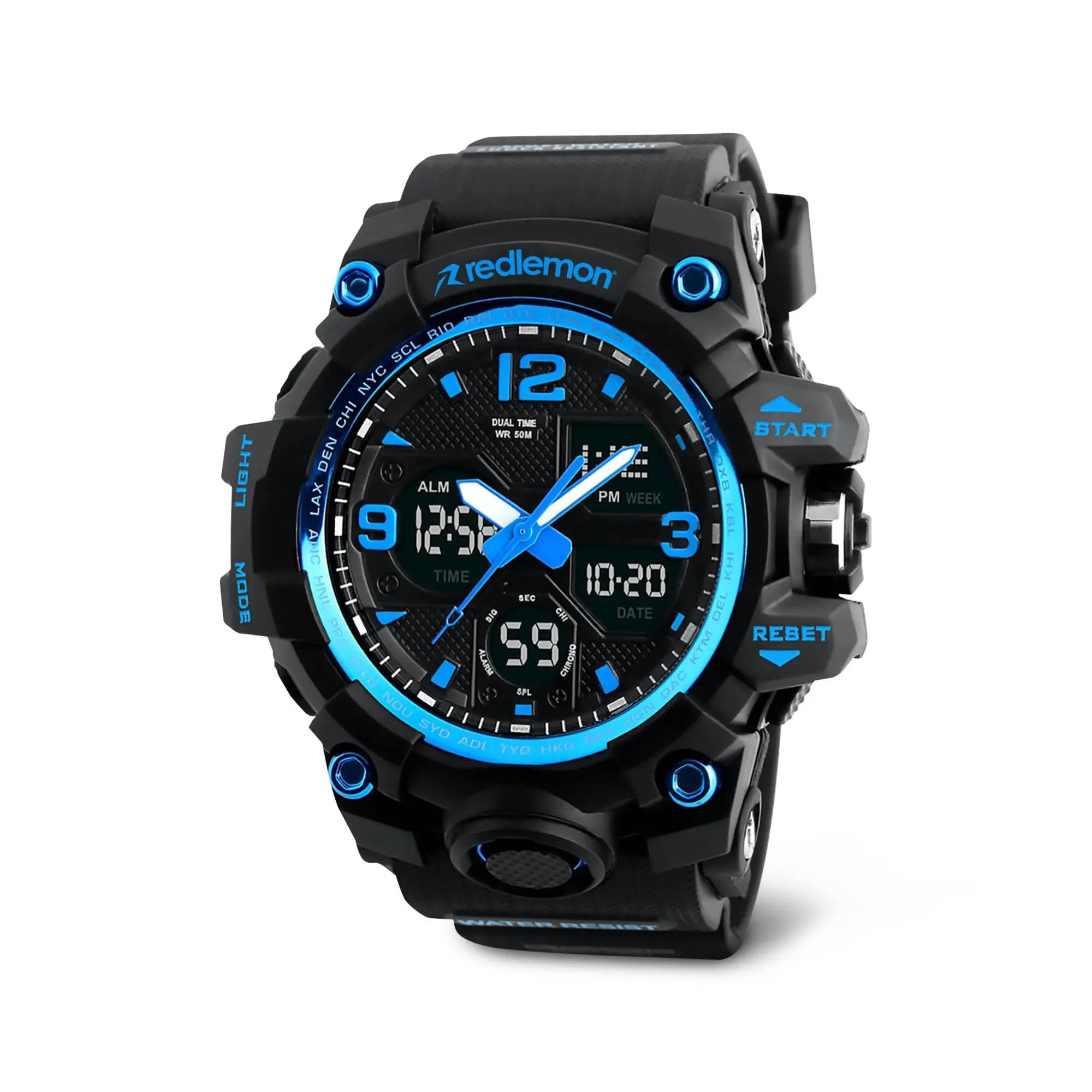 Reloj Digital y Analógico Deportivo Contra Agua 1155b