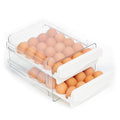 Organizador de 40 Huevos con 2 Cajones para Refrigerador