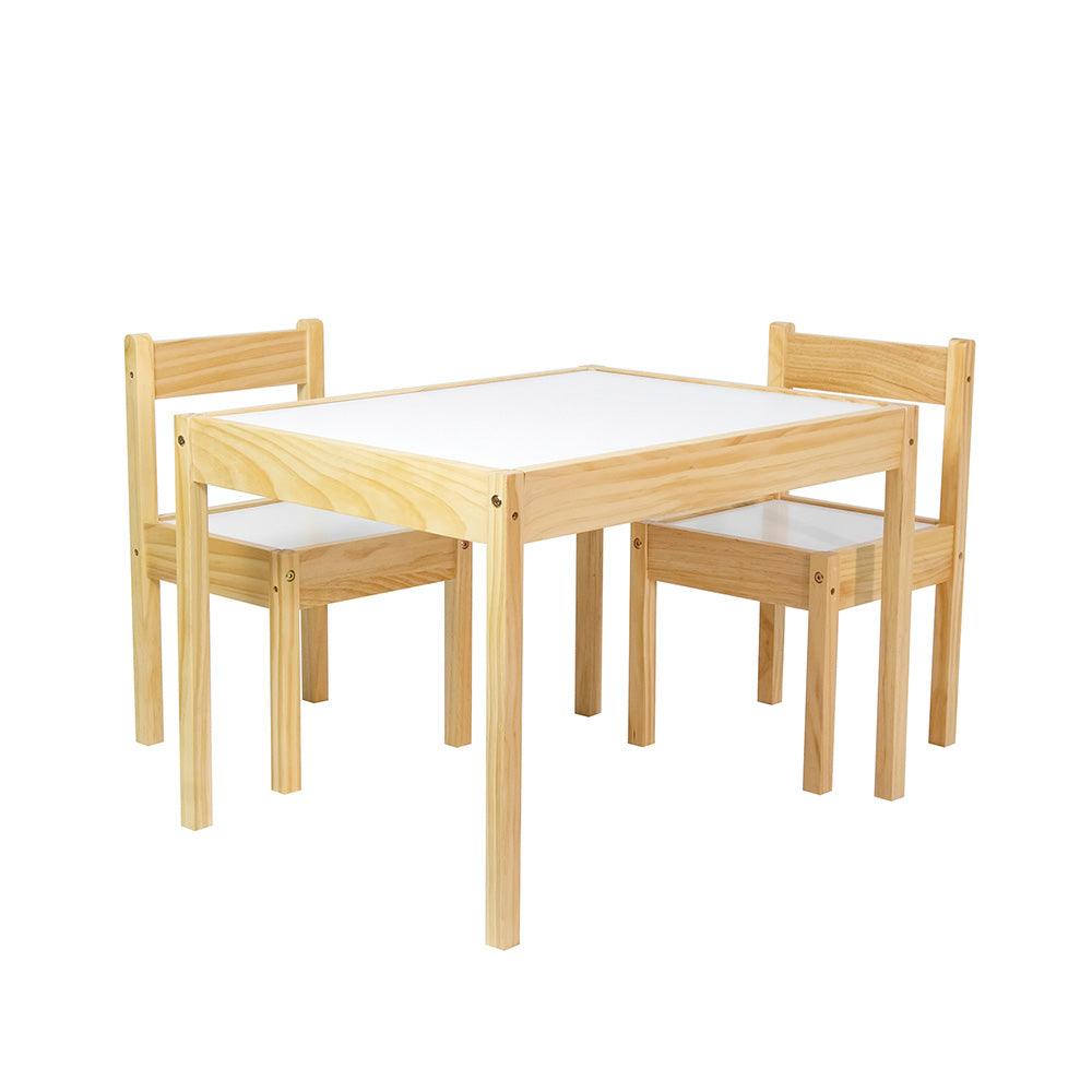 Mesa Montessori Infantil con 2 Sillas de Madera Shimy