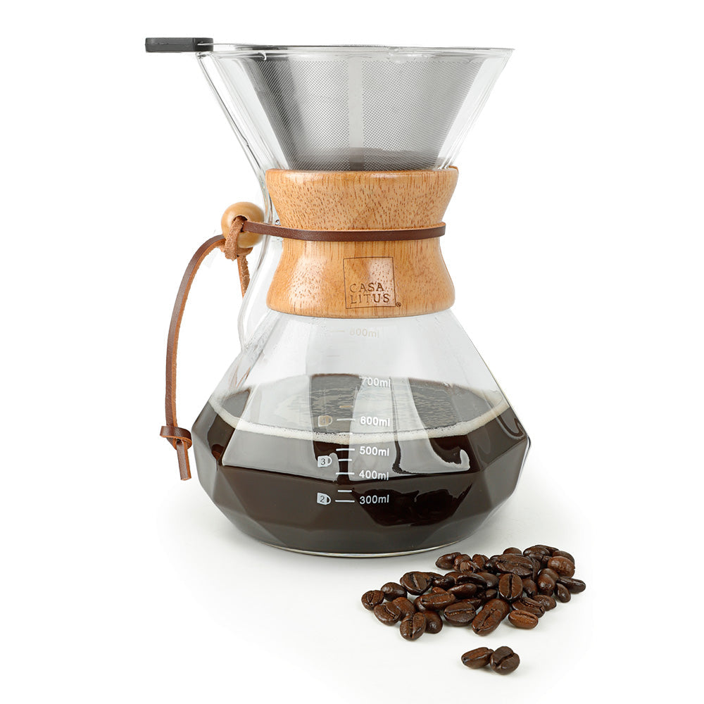 Cafetera Pour Over de 800 ml con Filtro Reutilizable