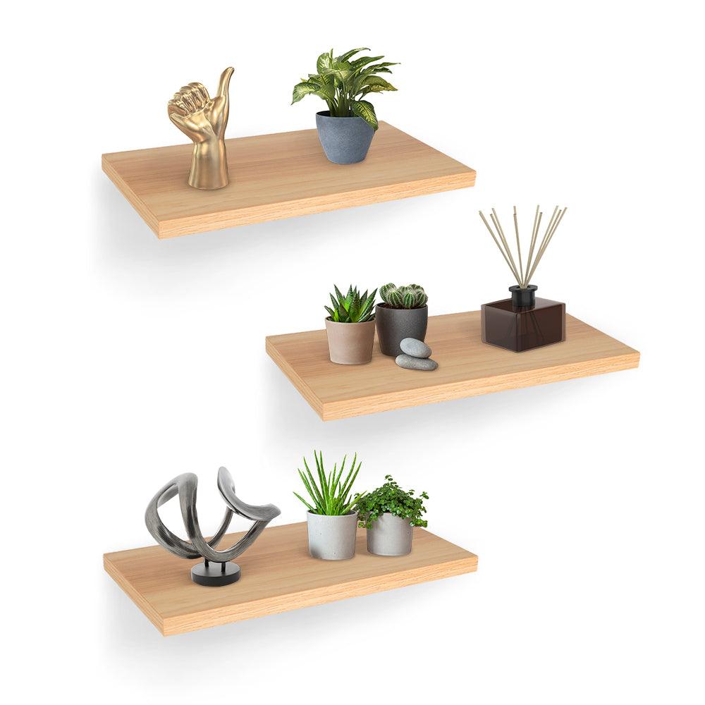 Set de 3 Repisas Flotantes de MDF de 30 x 15 cm