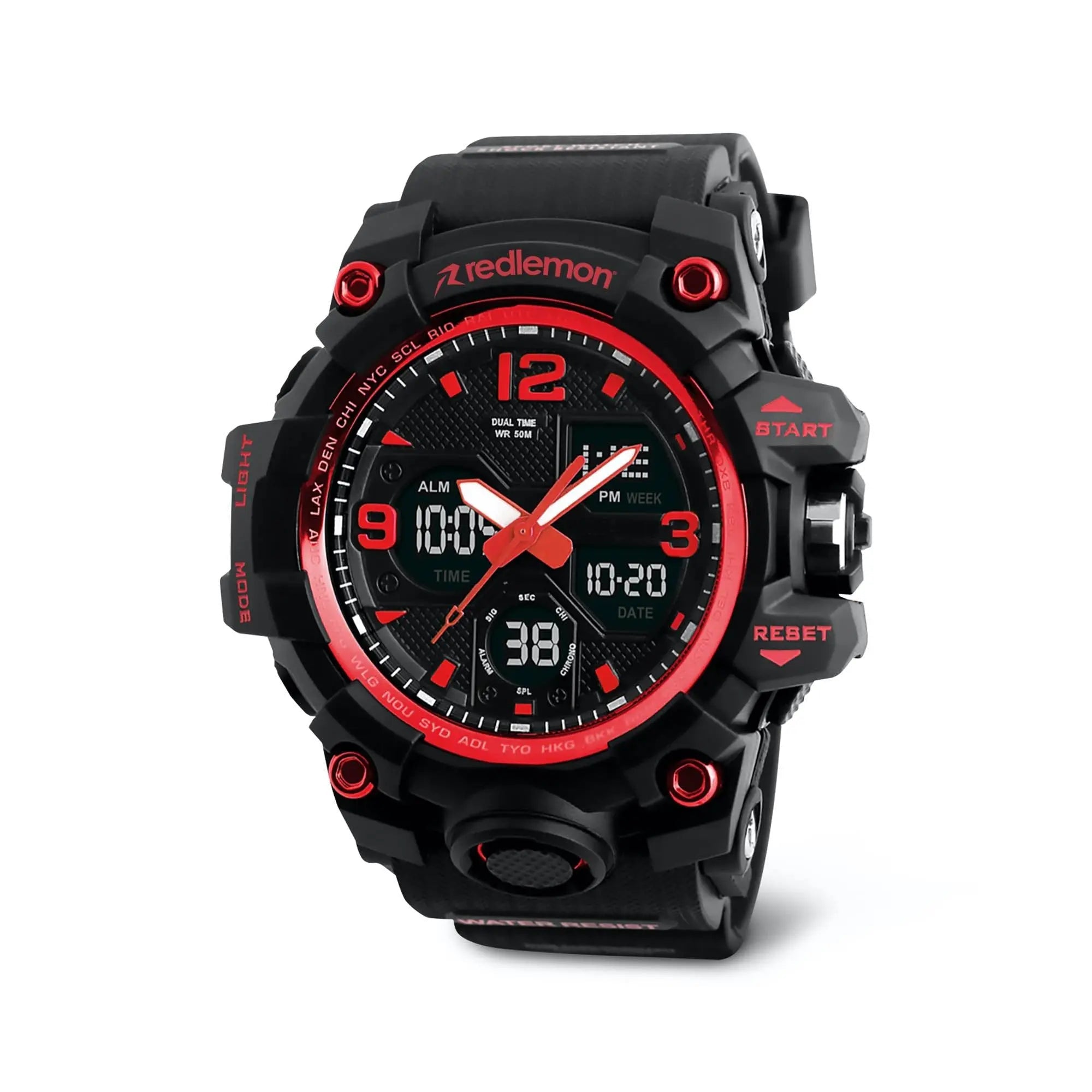 Reloj Digital y Analógico Deportivo Contra Agua 1155b