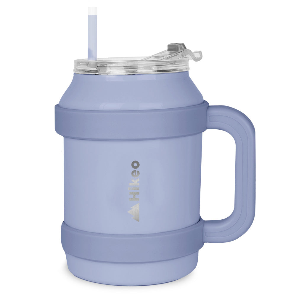Termo de Acero Inoxidable 1.5 L con Popote y Asa HIKEO