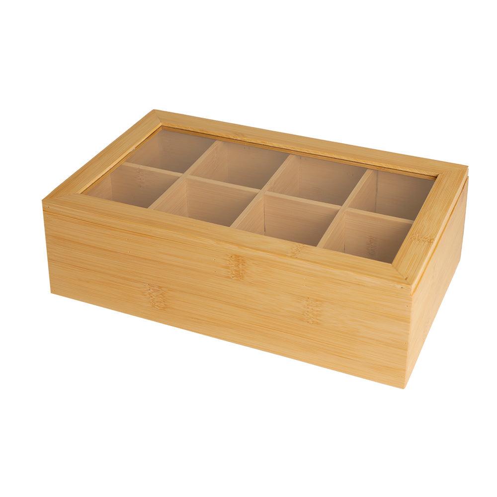 Caja de Bambú para Té con 8 Compartimentos Casa Litus