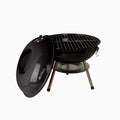Asador de Carbón Portátil de 36 cm con Tapa HIKEO