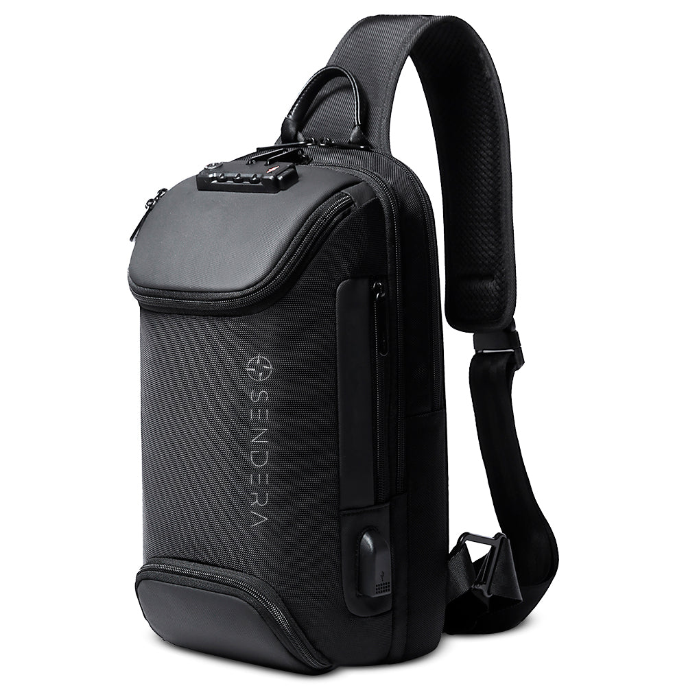 Mochila Crossbody con Candado TSA y Puerto USB Redlemon
