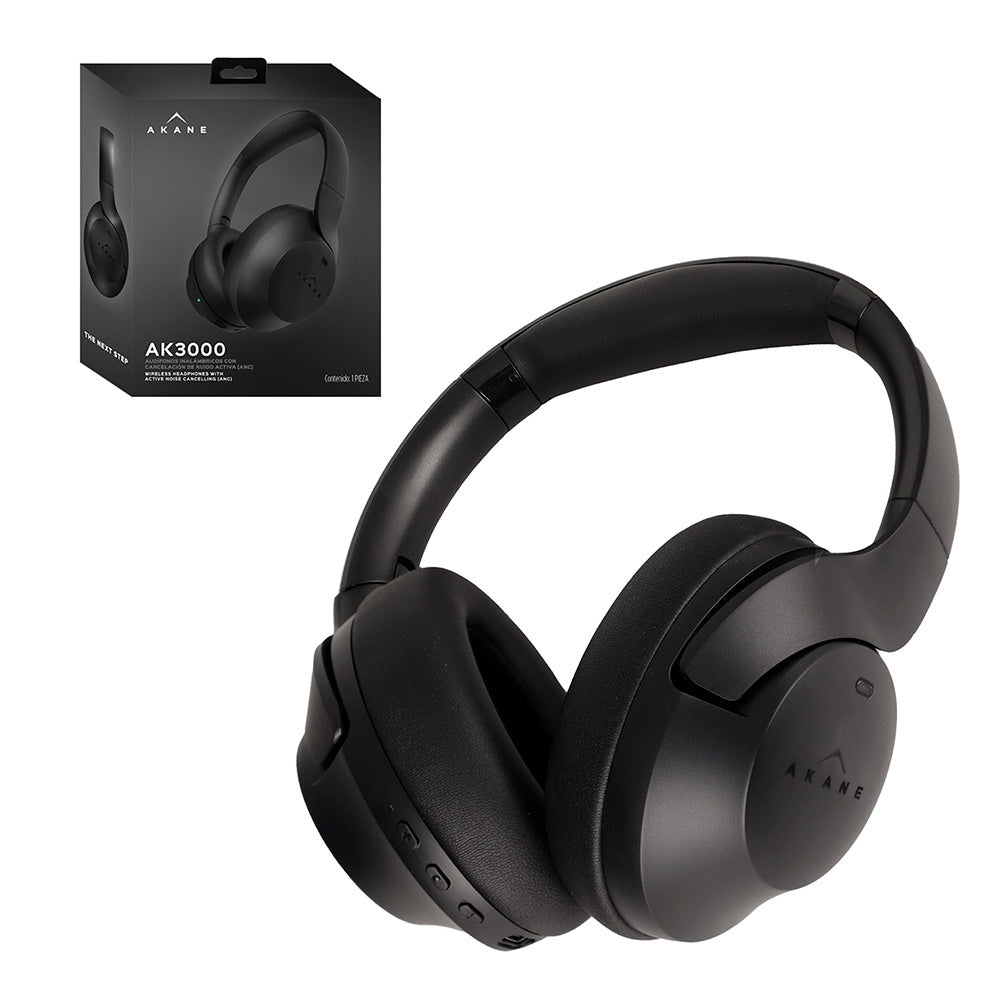Audífonos Inalámbricos Bluetooth Cancelación de Ruido Activa (ANC) Akane AK3000