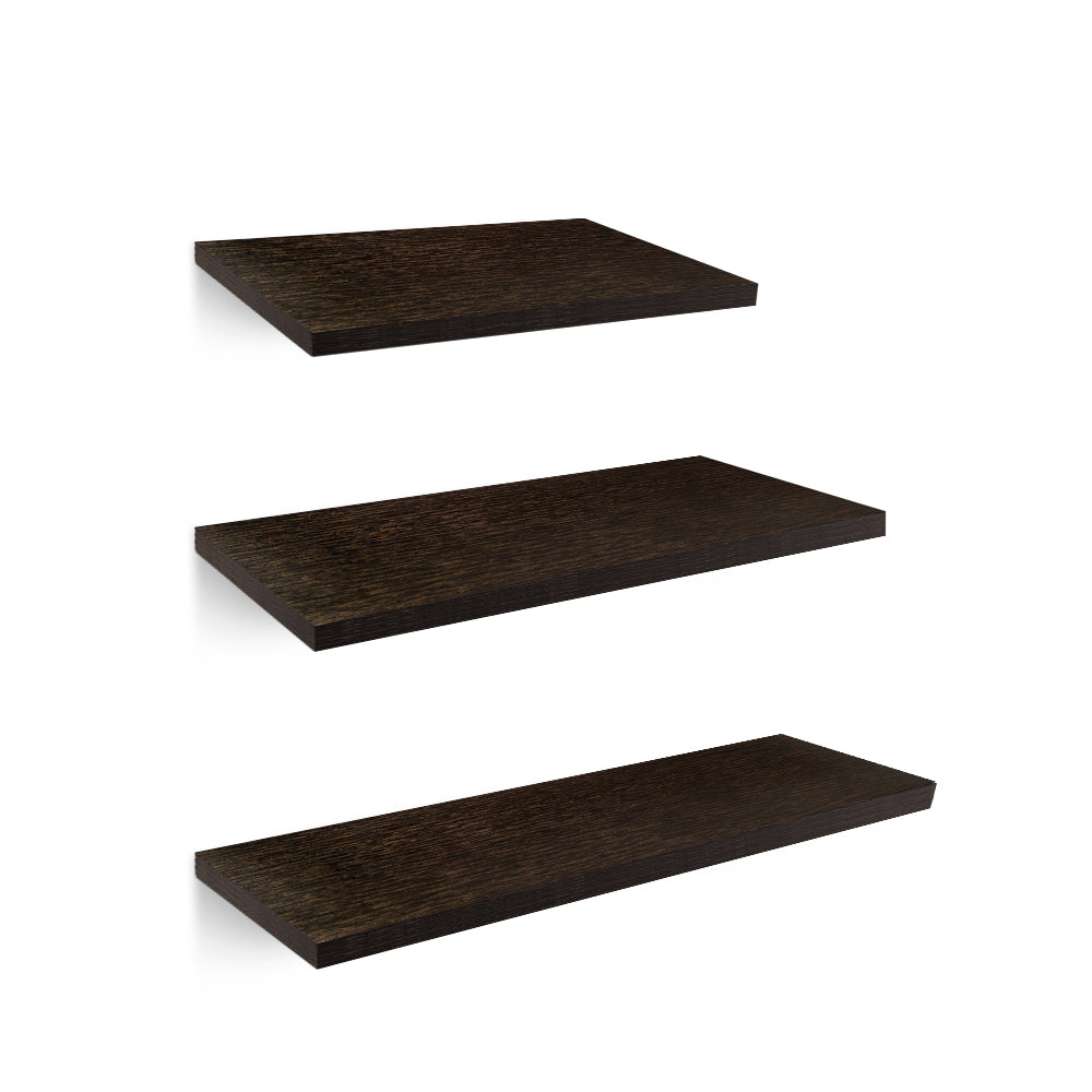 Set de 3 Repisas Flotantes de Madera de 30, 40 y 50 cm