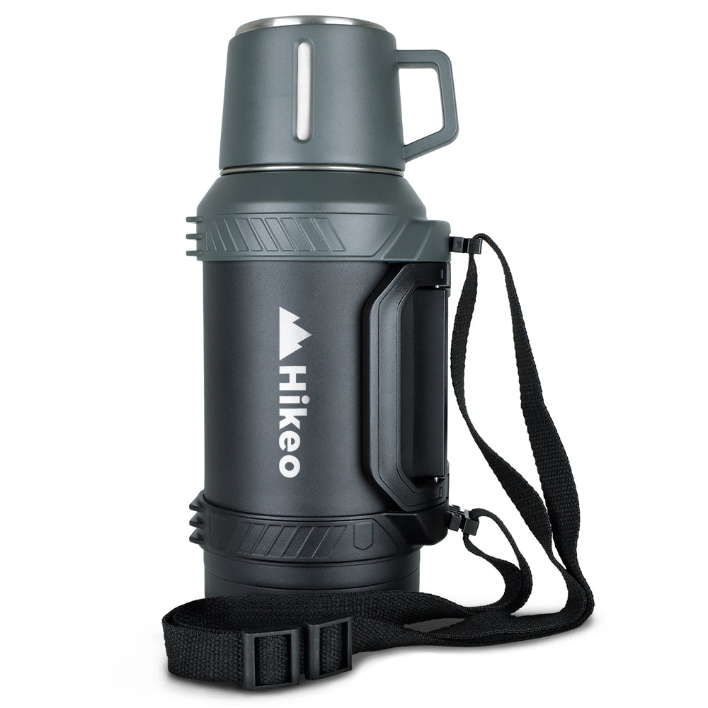 Termo de Acero Inoxidable 1.6 L con Taza y Correa HIKEO