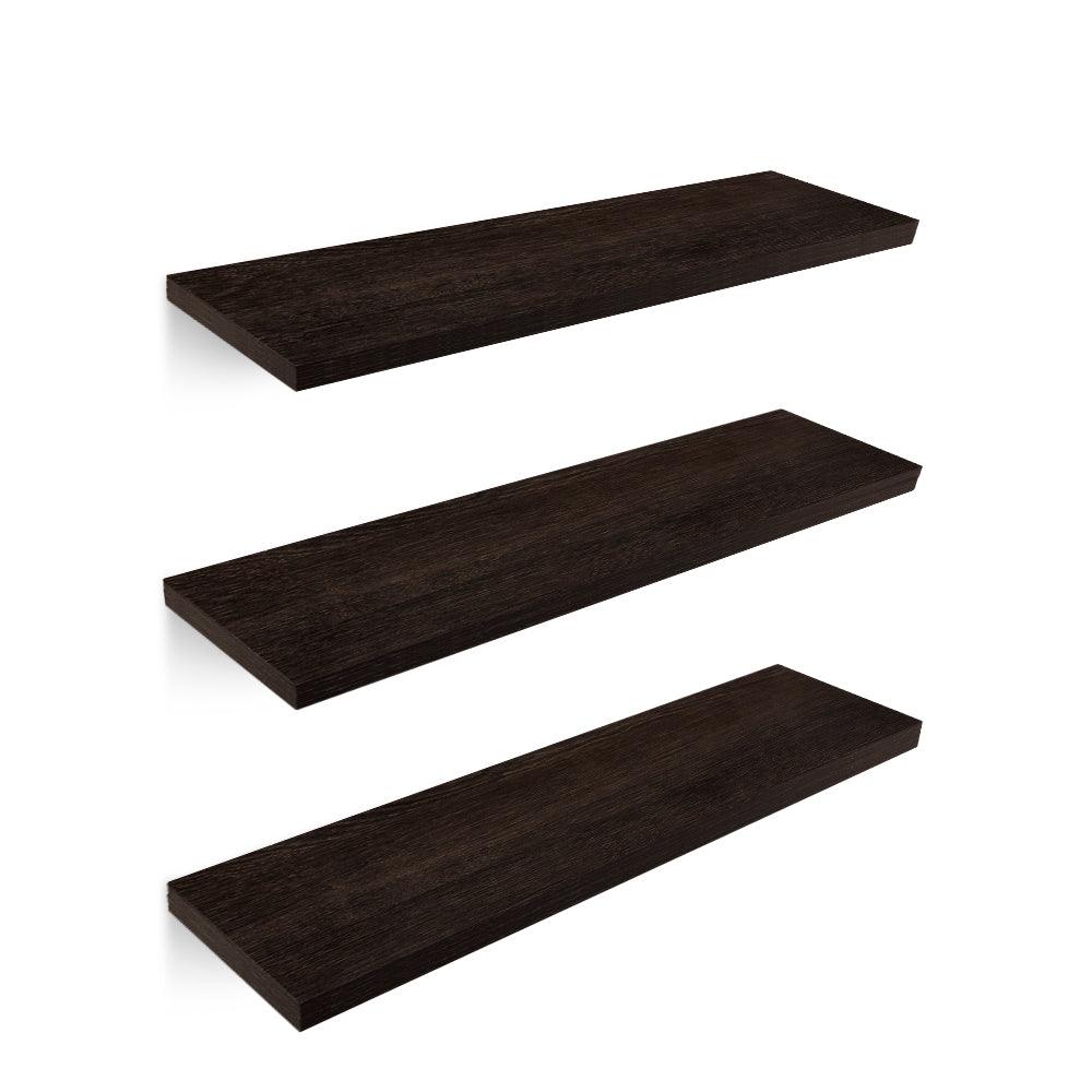 Set de 3 Repisas Flotantes de Madera MDF de 50 x 15 cm