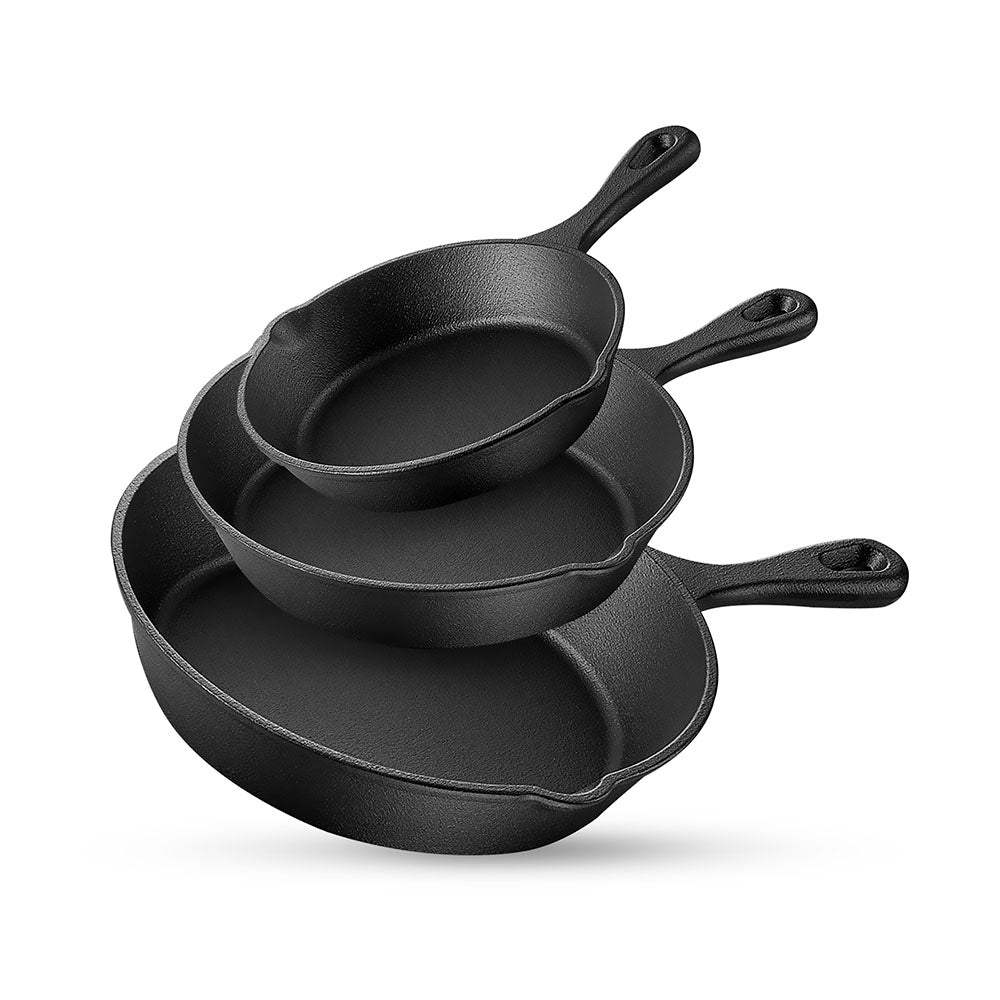 Set de 3 Sartenes de Hierro Fundido Casa Litus