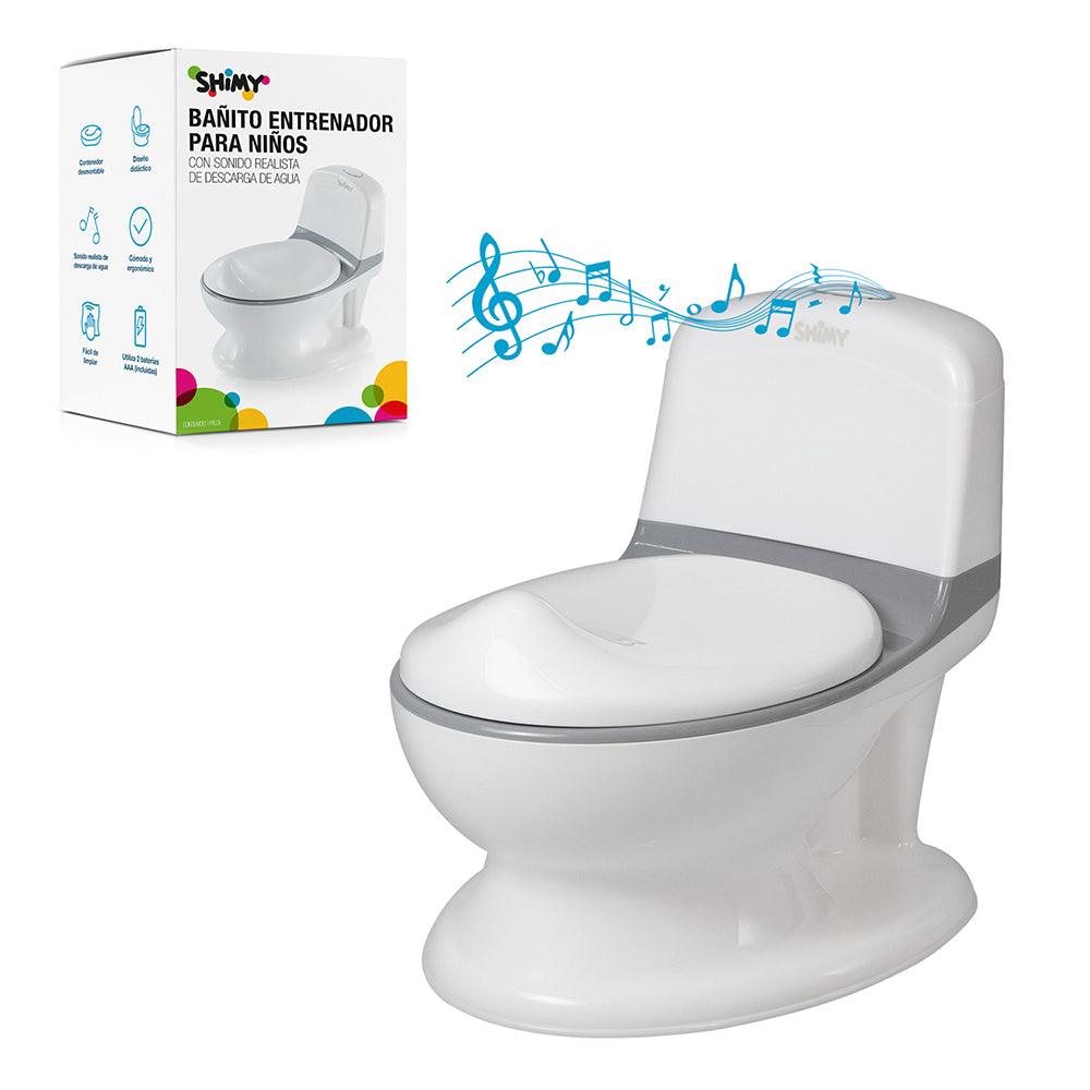 Bañito Entrenador Infantil con Sonido de Descarga Shimy