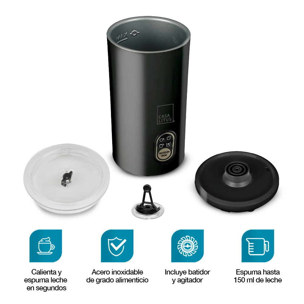 Espumador de Leche Eléctrico de 350 ml con 5 Funciones