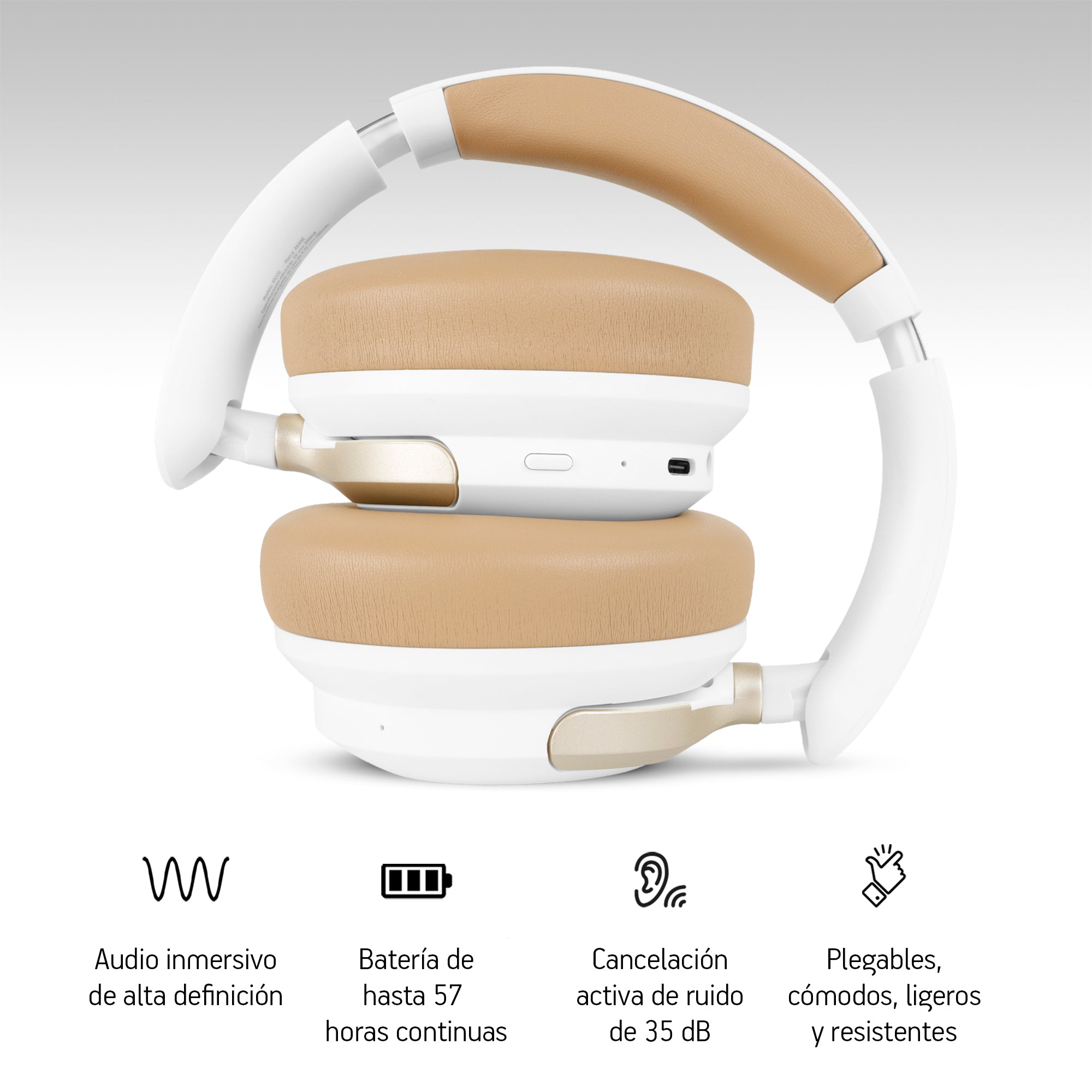 Audífonos Bluetooth 5.4 con Cancelación Activa de Ruido AKANE