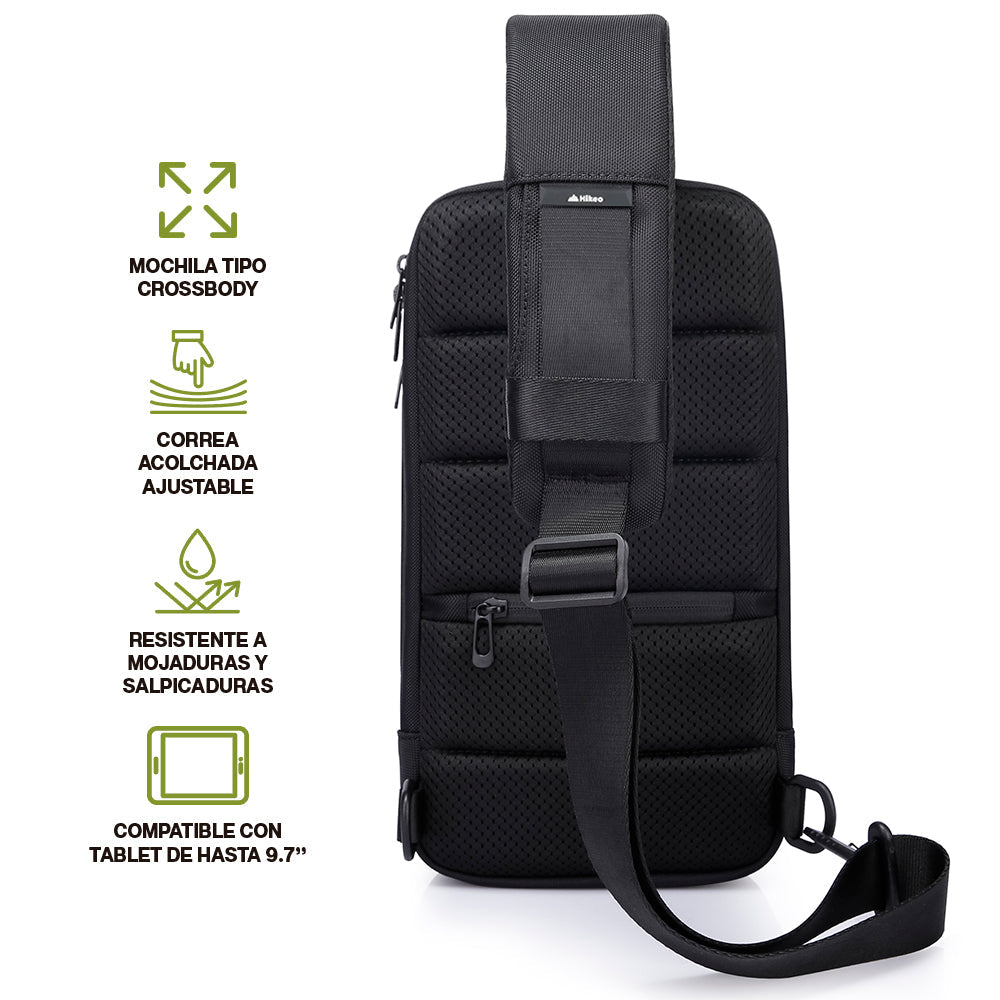Mochila Crossbody para Tablet de 9.7 Pulgadas Resistente al Agua