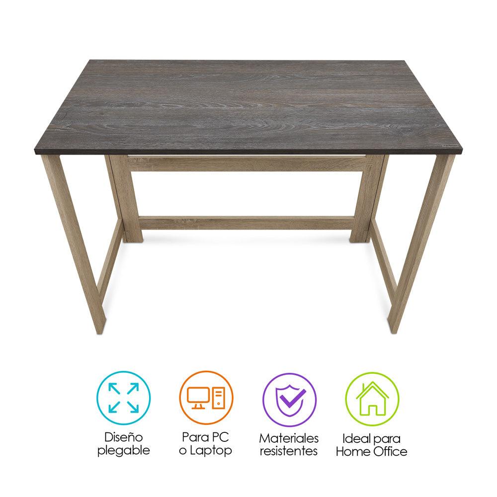Escritorio Plegable de Madera para PC o Laptop Fácil Armado