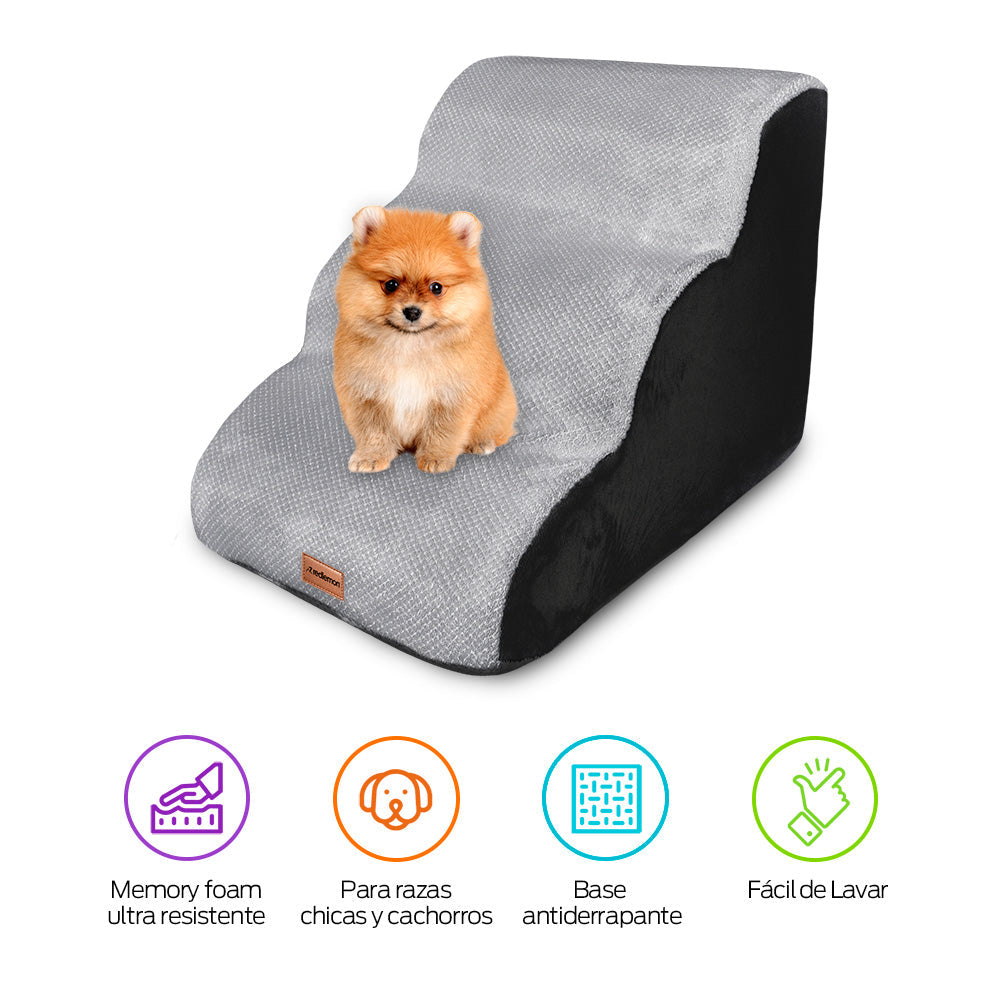 Escalera de Espuma para Perro de 3 Peldaños y 40 cm