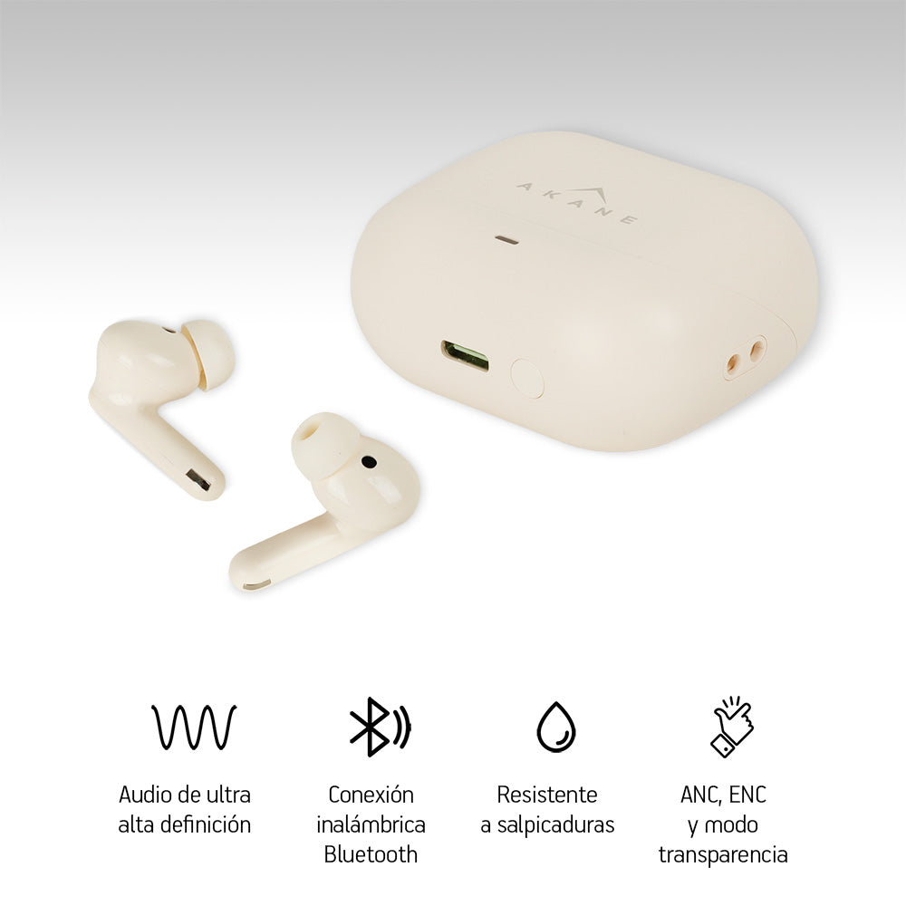 Audífonos Inalámbricos Bluetooth Cancelación de Ruido Activa ANC Ultra HD