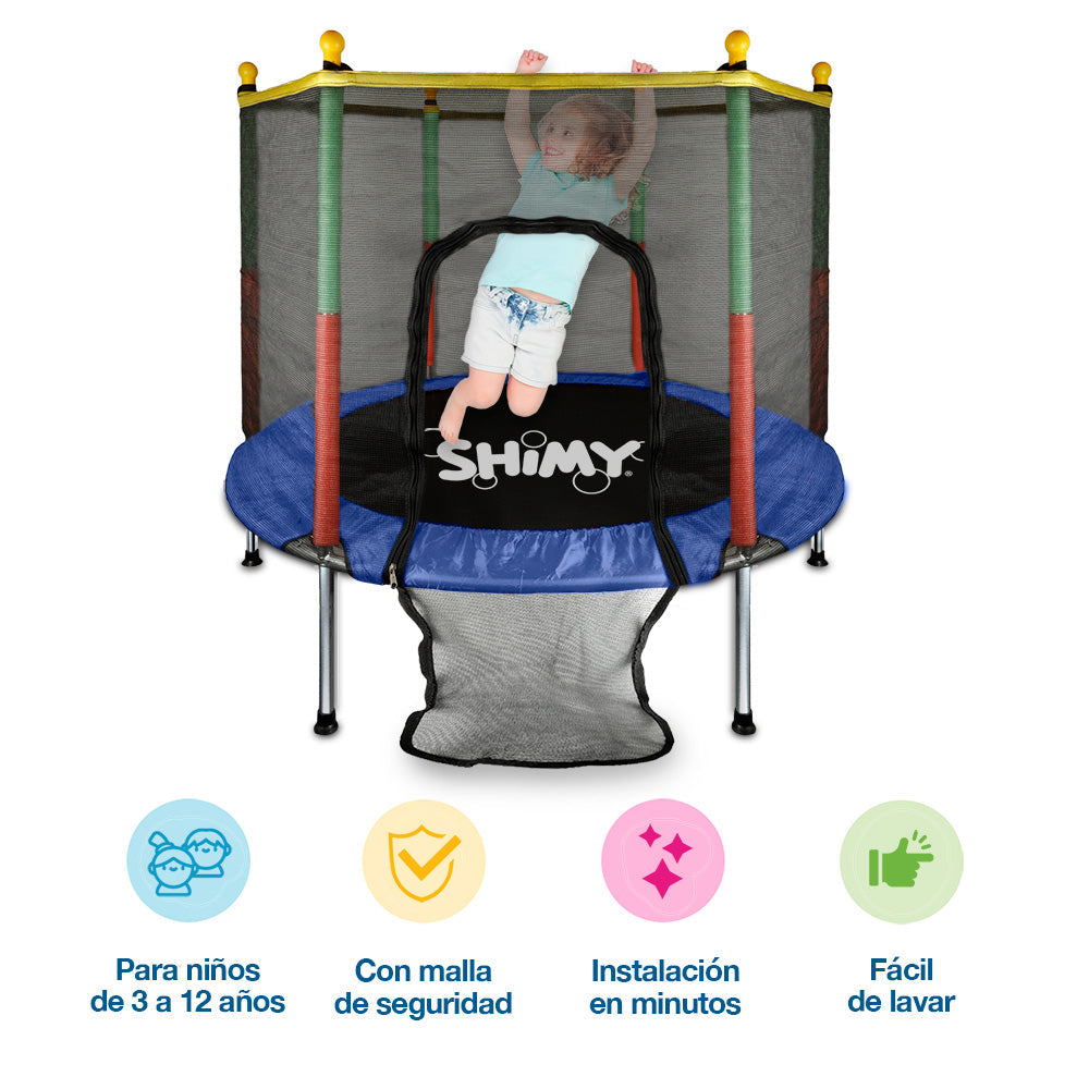 Brincolín Infantil con Red para Niños de 3 a 12 Años
