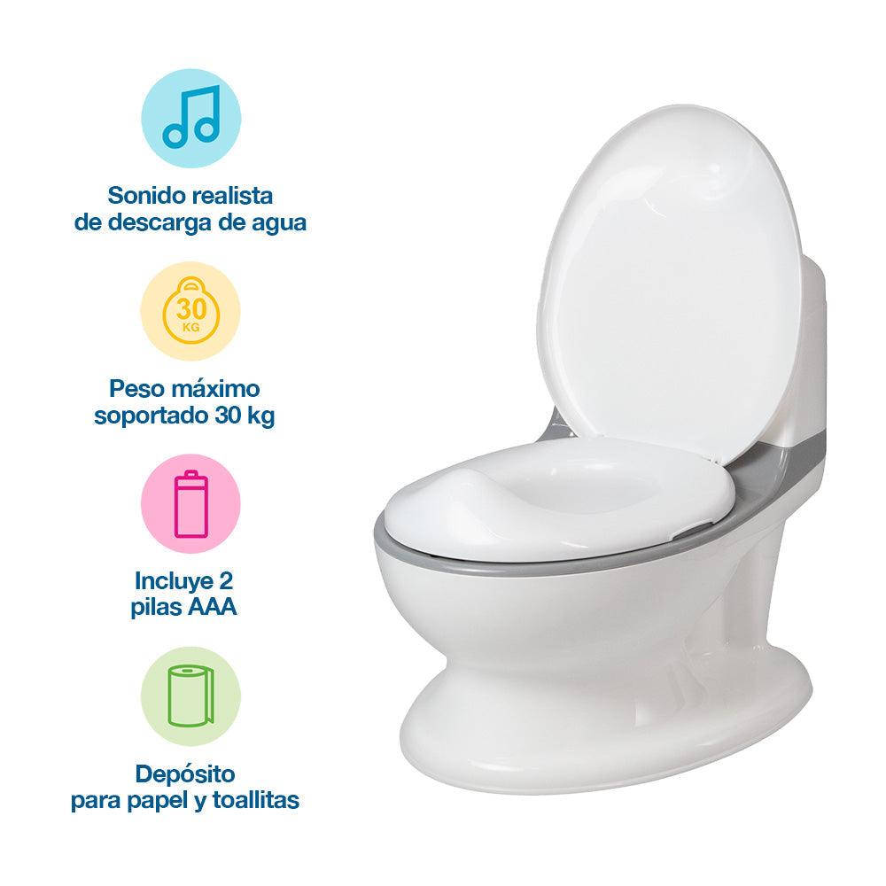 Bañito Entrenador Infantil con Sonido de Descarga Shimy