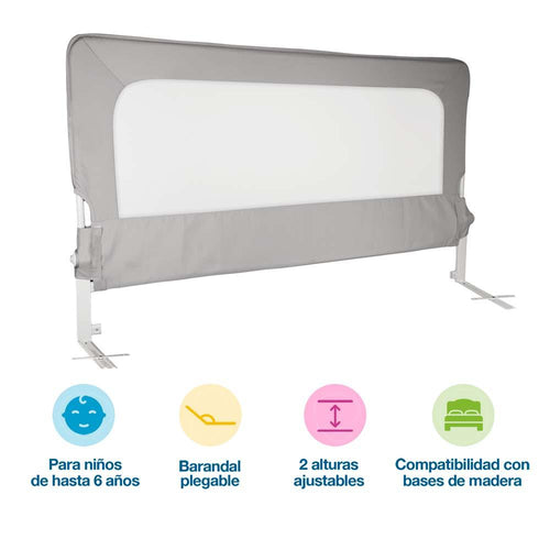 Barandal para Cama de Niños de Altura Ajustable Universal