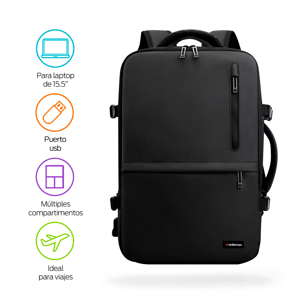 Mochila para Laptop de 15.5 Pulgadas, 30 L con Puerto USB