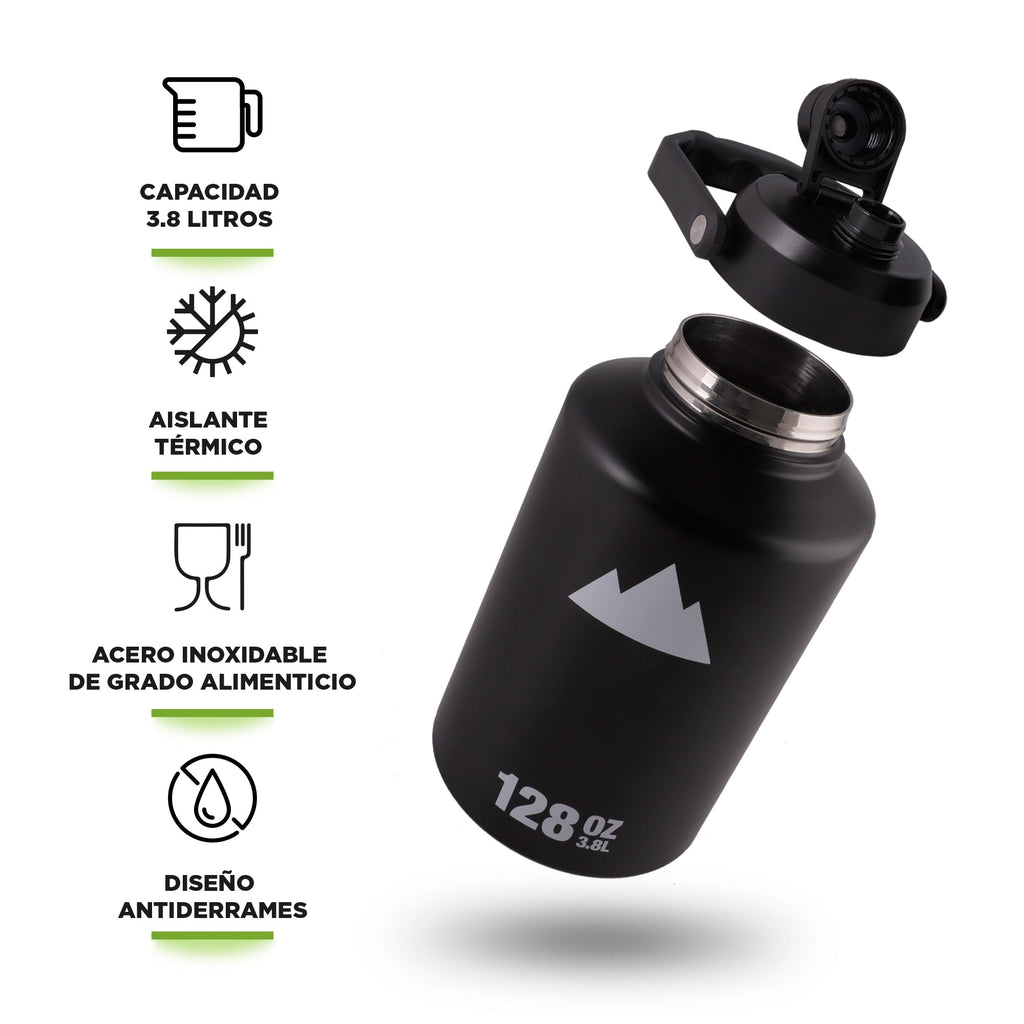 Termo de Acero Inoxidable 1.89 o 3.78 L con Asa HIKEO