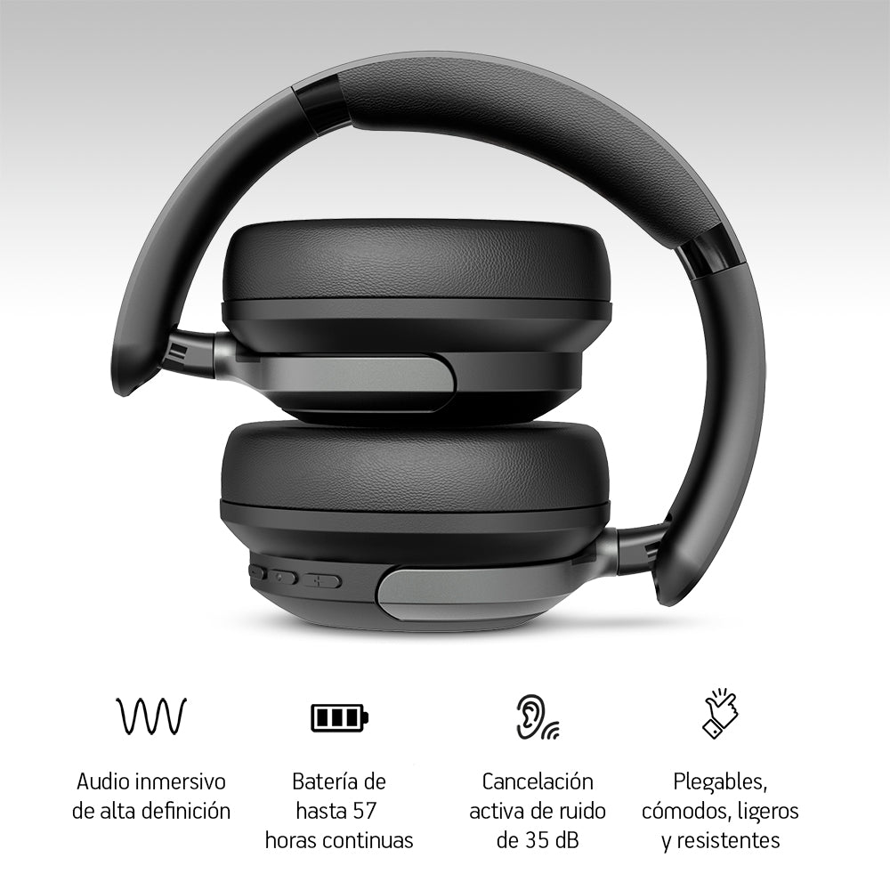 Audífonos Bluetooth 5.4 con Cancelación Activa de Ruido AKANE