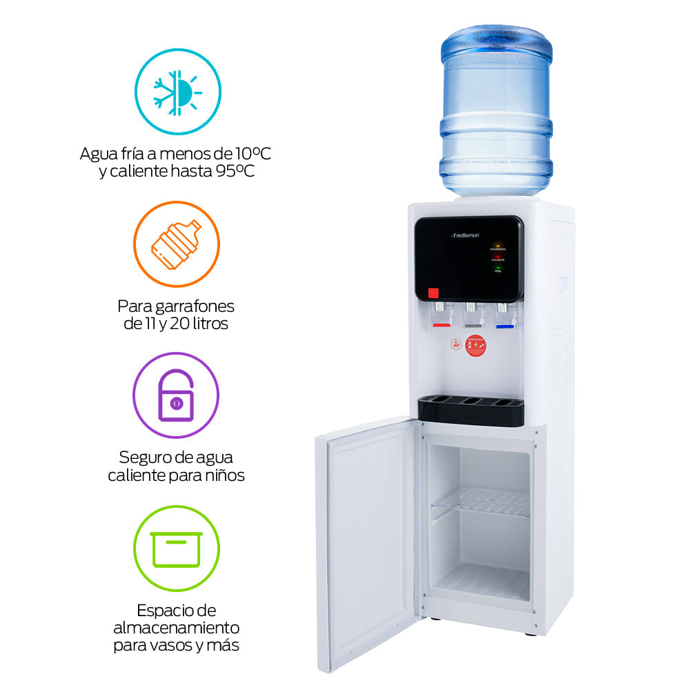 Dispensador de Agua para Garrafón de 11 y 20 L, 3 Temperaturas