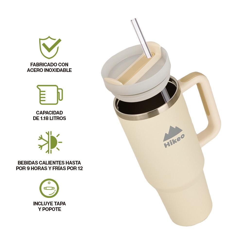 Termo de Viaje de 1.2 L con Asa y Popote HIKEO