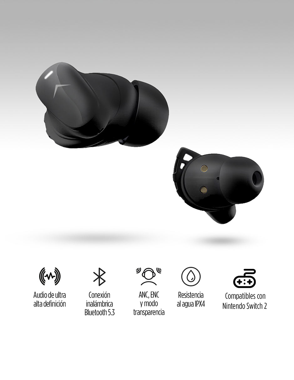 Audífonos Bluetooth con Cancelación de Ruido Activa Ultra HD IPX4 Sport