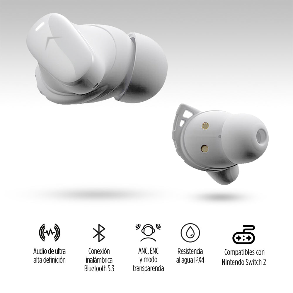 Audífonos Bluetooth con Cancelación de Ruido Activa Ultra HD IPX4 Sport