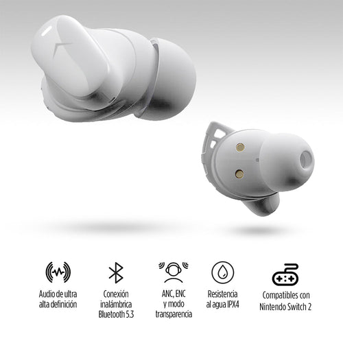 Audífonos Bluetooth con Cancelación de Ruido Activa Ultra HD IPX4 Sport