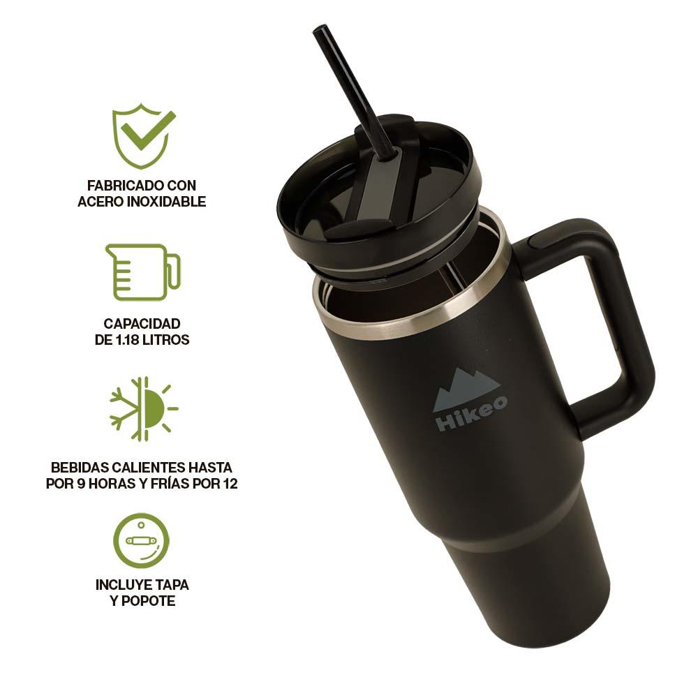 Termo de Viaje de 1.2 L con Asa y Popote HIKEO