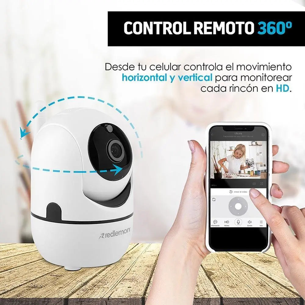 Cámara de Seguridad WiFi HD Con Detección de Movimiento
