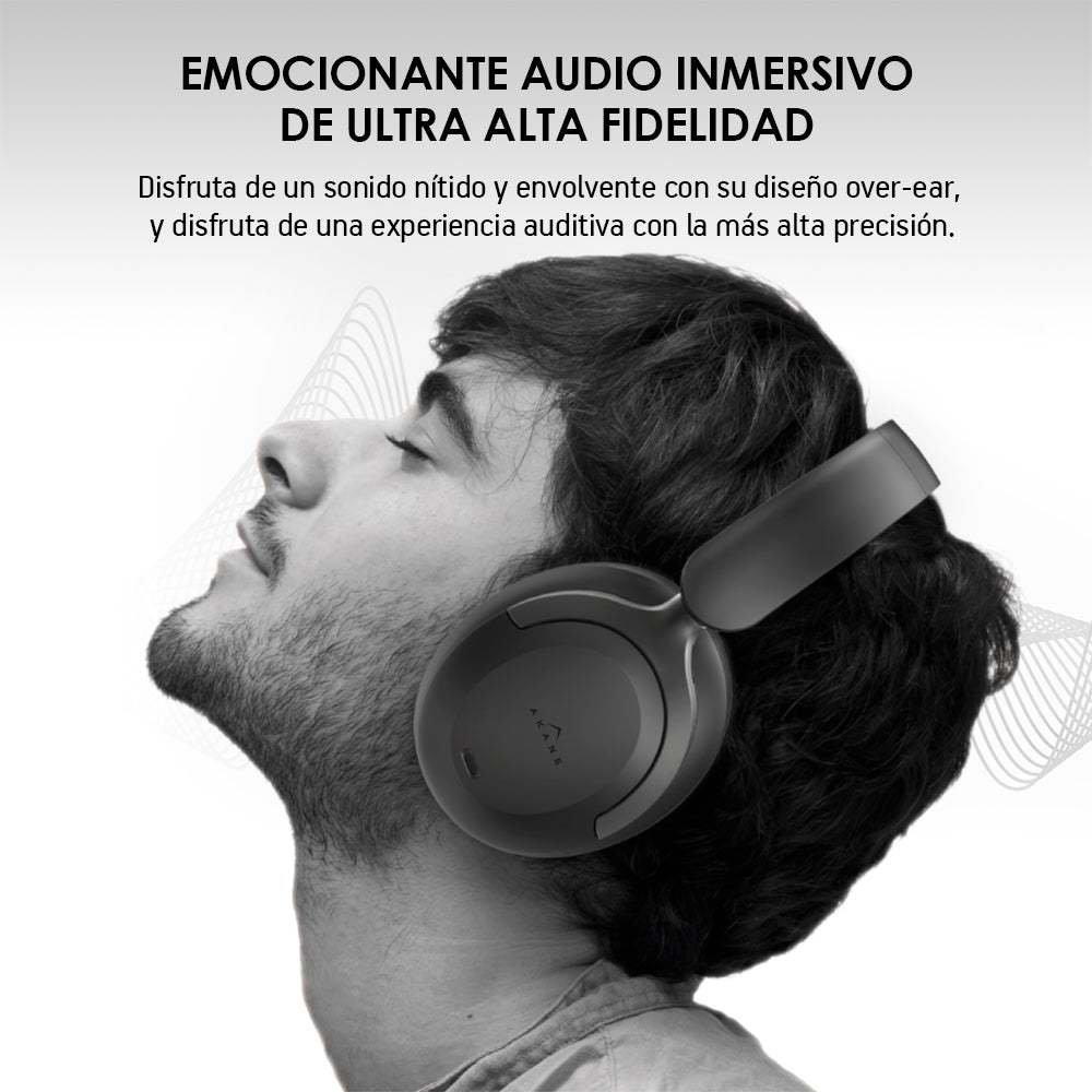 Audífonos Bluetooth 5.4 con Cancelación Activa de Ruido AKANE