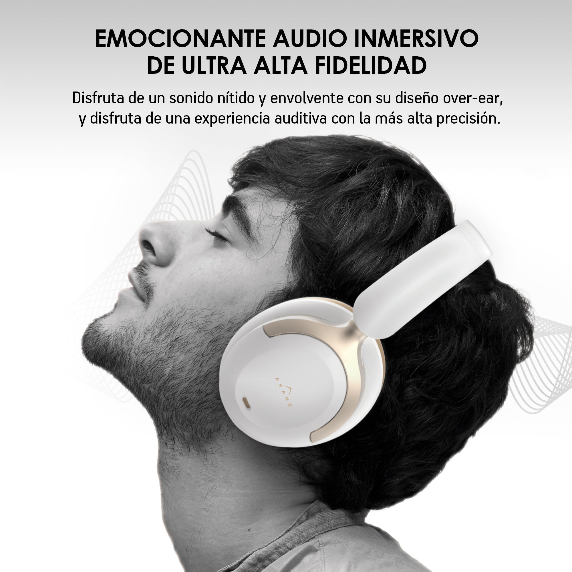 Audífonos Bluetooth 5.4 con Cancelación Activa de Ruido AKANE