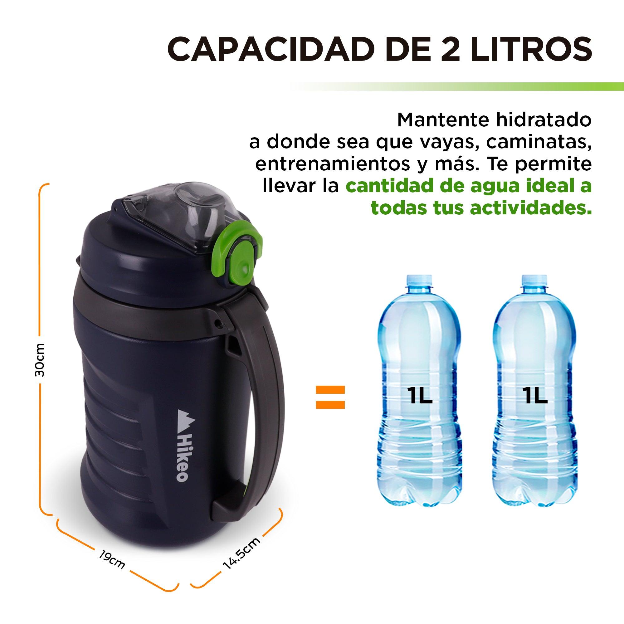 Botella Deportiva de 2.16 L con Popote y Tapa Hermética HIKEO