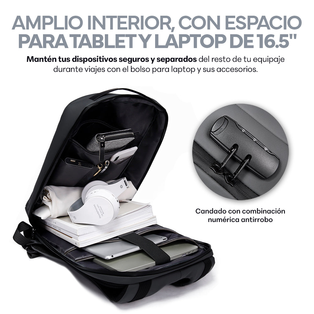 Mochila de 21 L para Laptop de 16.5 Pulgadas con Candado