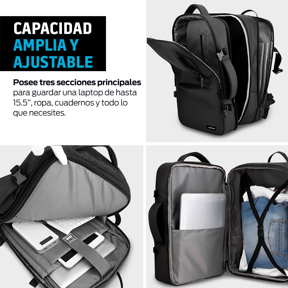 Mochila para Laptop de 15.5 Pulgadas, 30 L con Puerto USB