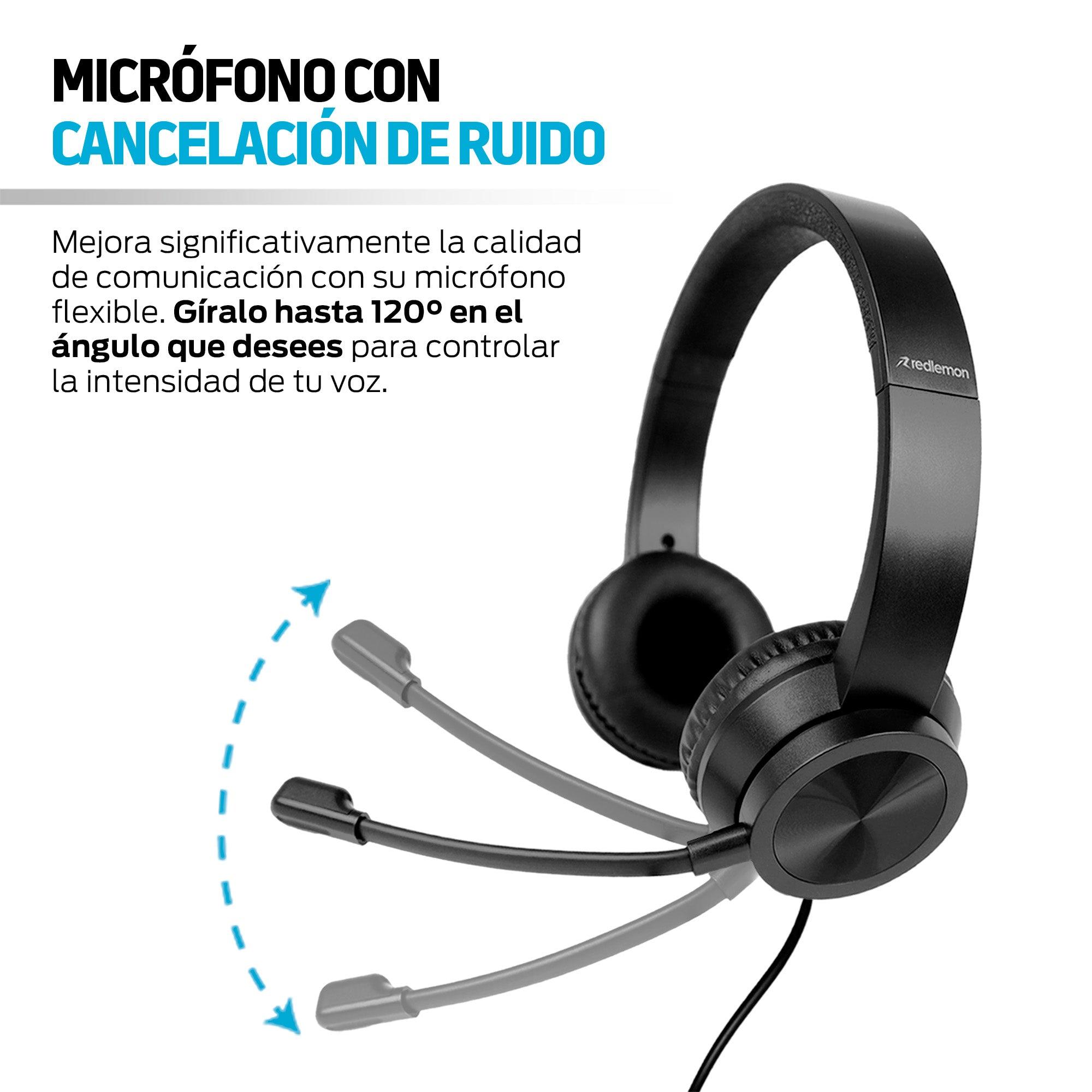 Audífonos USB con Micrófono para Videollamadas y Call Center
