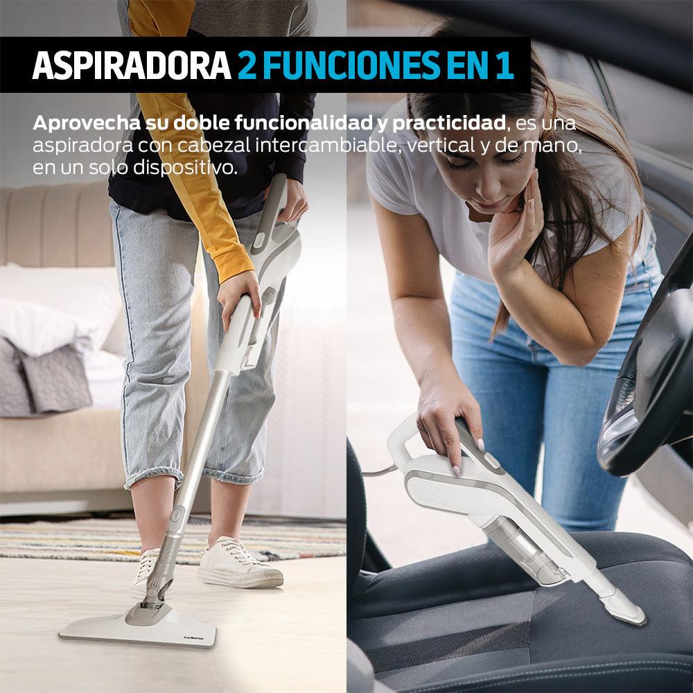 Aspiradora Alámbrica 2 en 1: Vertical y de Mano con Filtro HEPA