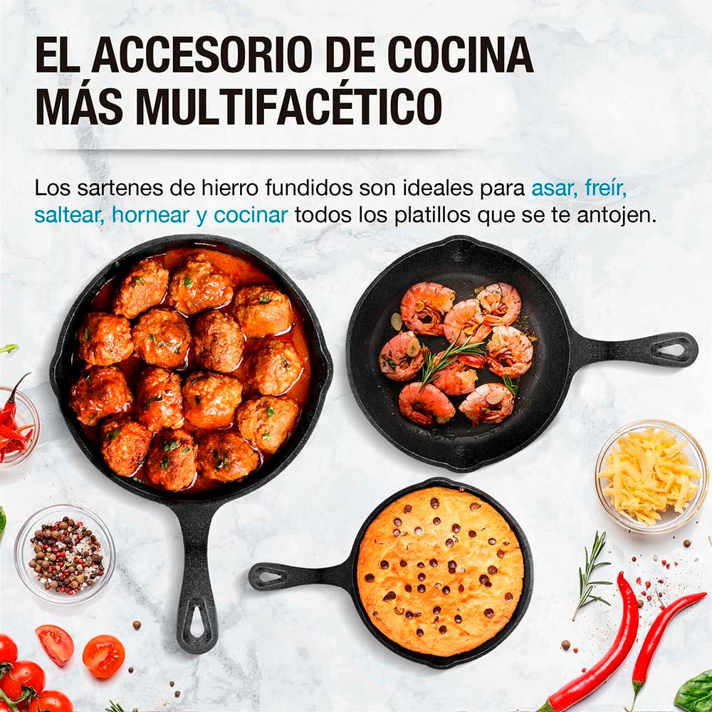 Set de 3 Sartenes de Hierro Fundido Casa Litus