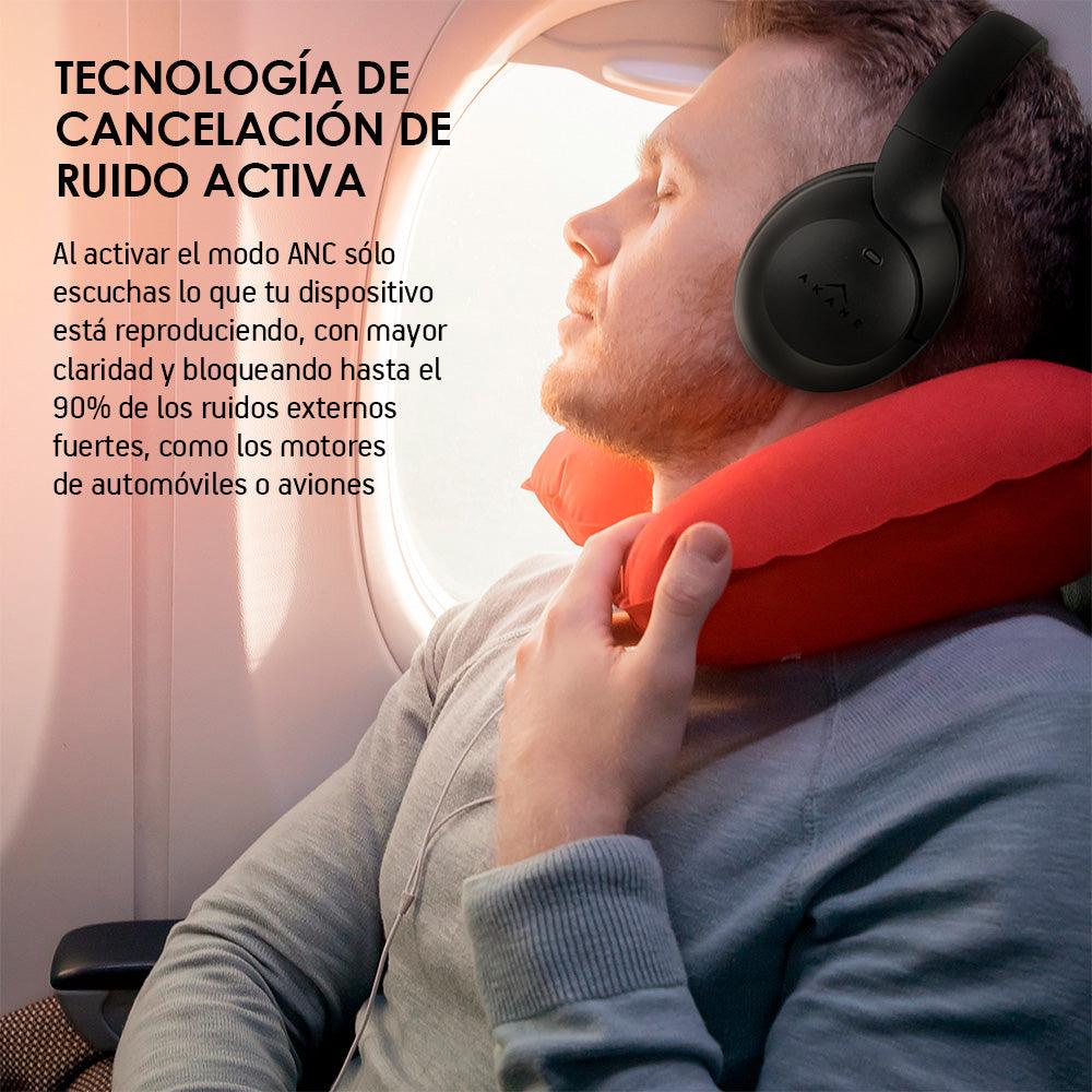 Audífonos Inalámbricos Bluetooth Cancelación de Ruido Activa (ANC) Akane AK3000