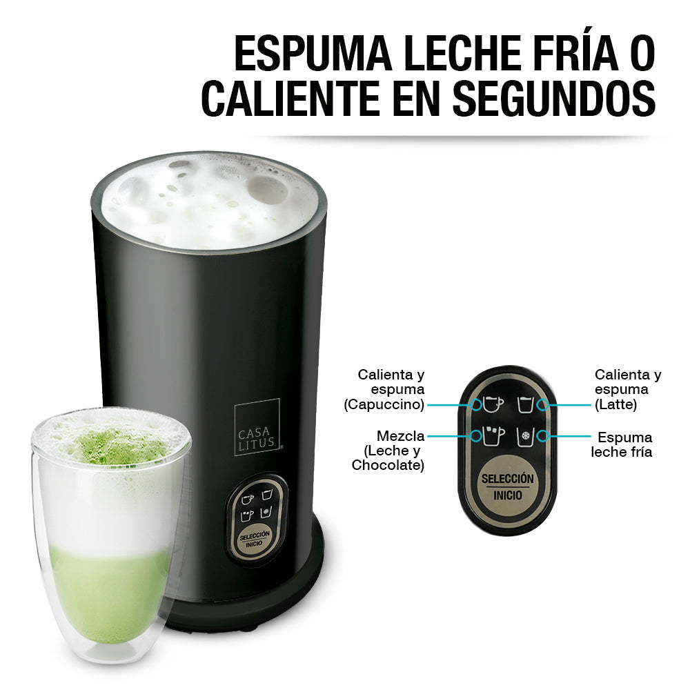 Espumador de Leche Eléctrico de 350 ml con 5 Funciones
