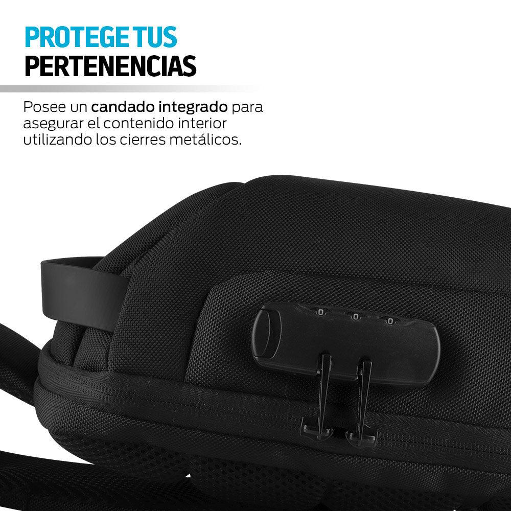 Mochila Crossbody Mini con Candado y Puerto USB