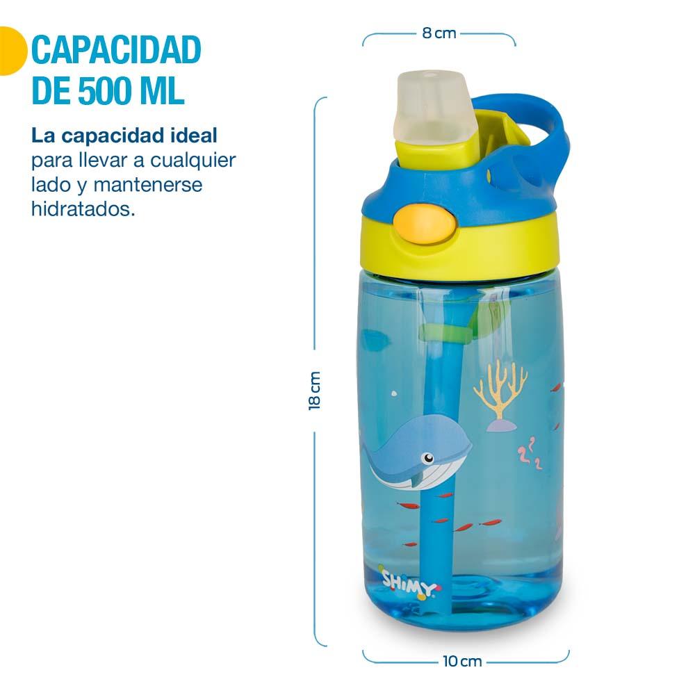 Set de 2 Botellas Infantiles de Tritán de 500 ml Shimy