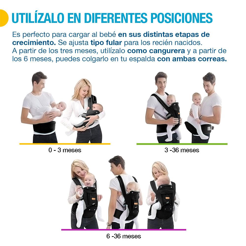 Portabebé con Soporte de Cintura para 0 a 36 Meses Shimy