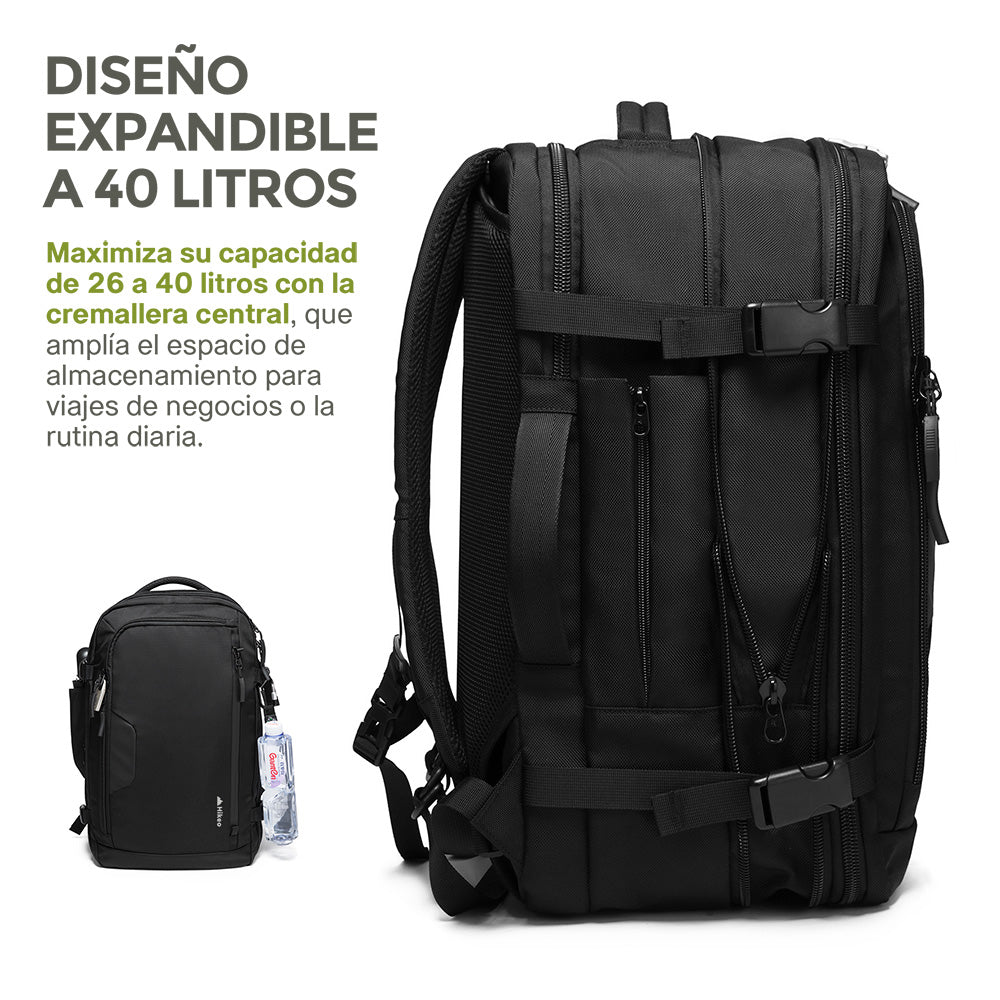 Mochila Expandible de 40 L para Laptop de 18 Pulgadas