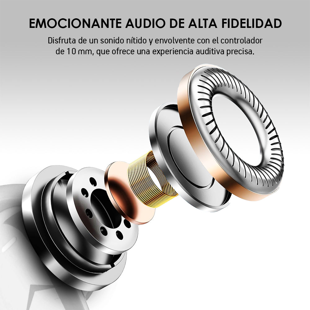 Audífonos Bluetooth con Cancelación de Ruido Activa Ultra HD IPX4 Sport